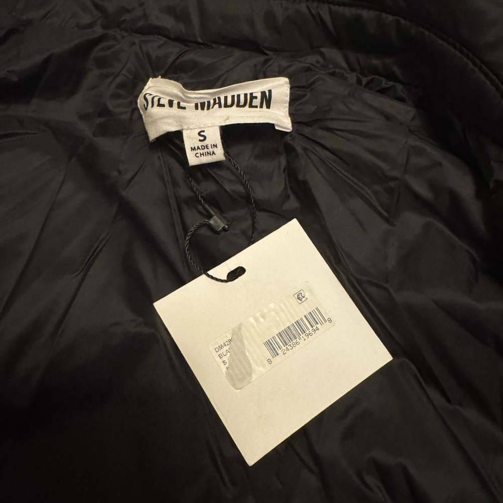 Steve Madden Black Lightweight Shirt Jacket - Picture 4 of 4